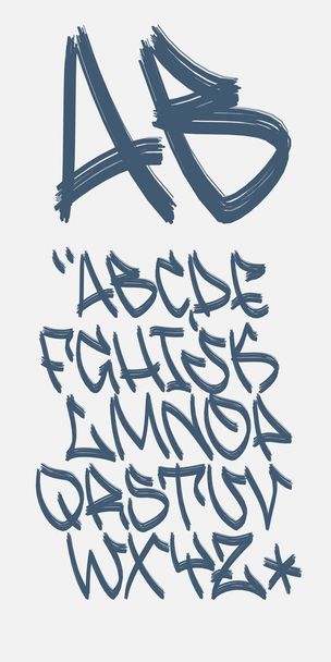 Graffiti font - Marker - Vector alphabet - Vector, Image