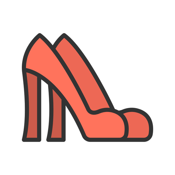 High Heels icon vector image. Suitable for mobile application web application and print media. - Vecteur, image