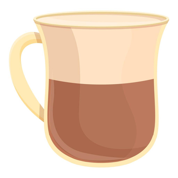 Drink cup icon cartoon vector. Ice coffee. Latte fresh - Vector, imagen