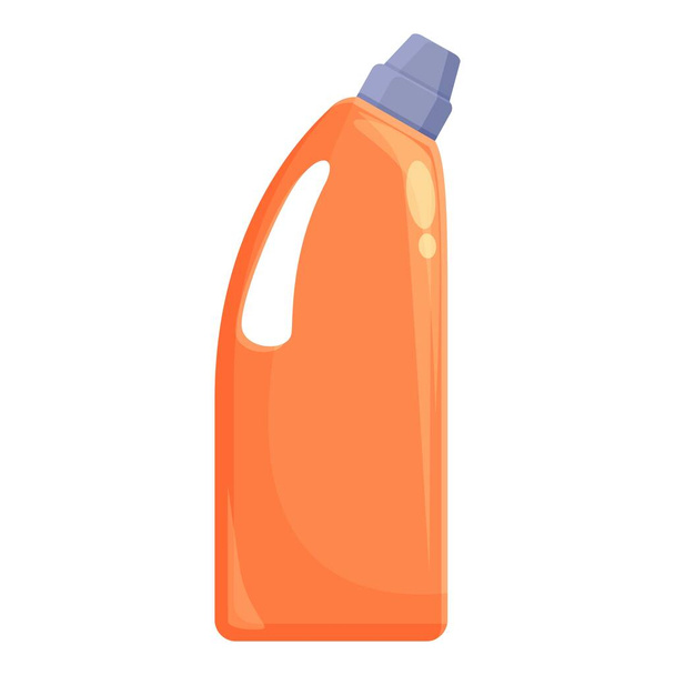 Plastic bottle icon cartoon vector. Home laundry. Clean house - Vector, Image