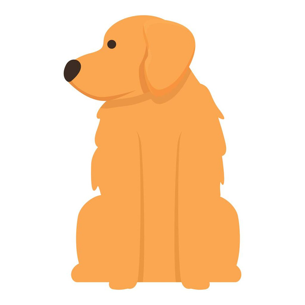 Golden retriever icon cartoon vector. Puppy dog. Labrador head - Вектор, зображення
