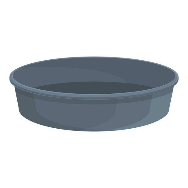 Bakeware dish icon cartoon vector. Cooking stuff. Food tin - Vector, Imagen