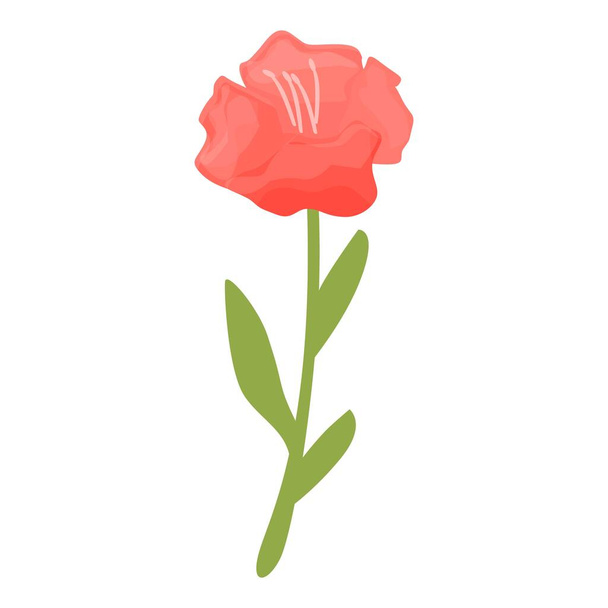 Foliage rhododendron icon cartoon vector. Flower plant. Beauty color - Vetor, Imagem