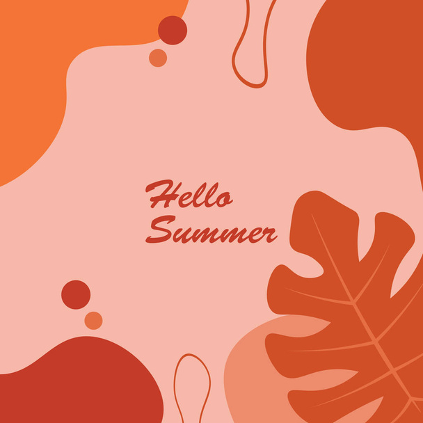 Background design with summer theme - Διάνυσμα, εικόνα