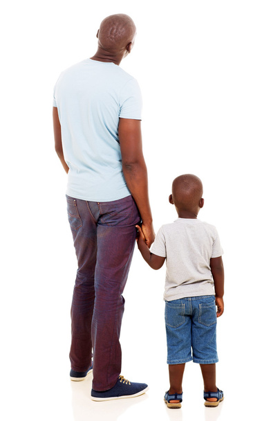 African man with his son standing - Foto, Imagen