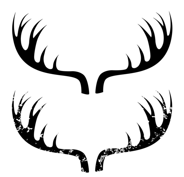 Deer horns - Vector, Image