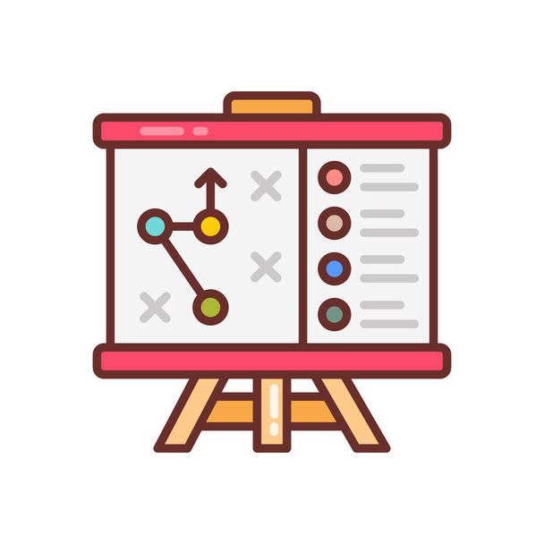 Work Strategy icon in vector. Logotype - Vector, Image