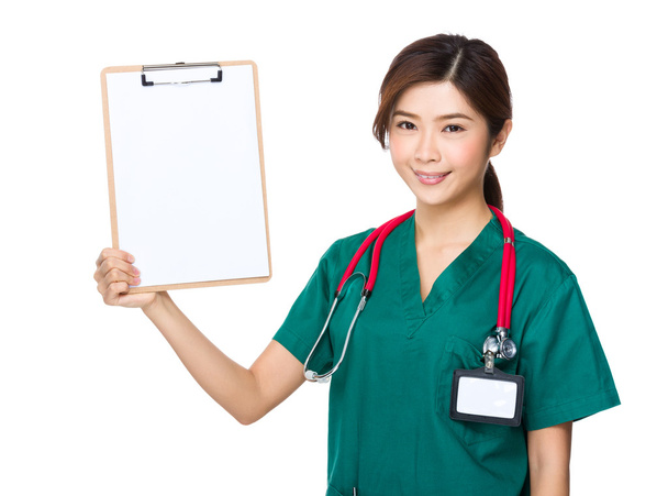 orvos írótáblával - Fotó, kép