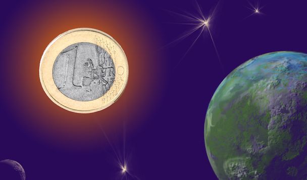 słońce euro - Zdjęcie, obraz