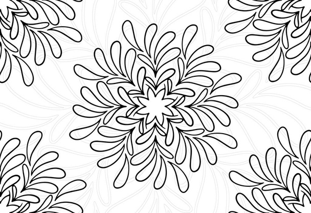 mandala decorative element ornamental composition ornament freehand drawing pattern print design line - Vector, Imagen