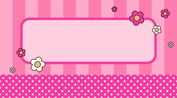 Abstract pink background vector illustration. Abstract pink background. Decoration banner themed Lol surprise doll girlish style. Invitation card template - Vetor, Imagem