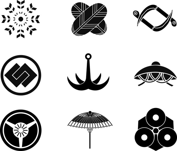 Japanese Family Crests 26 - Vector, Image