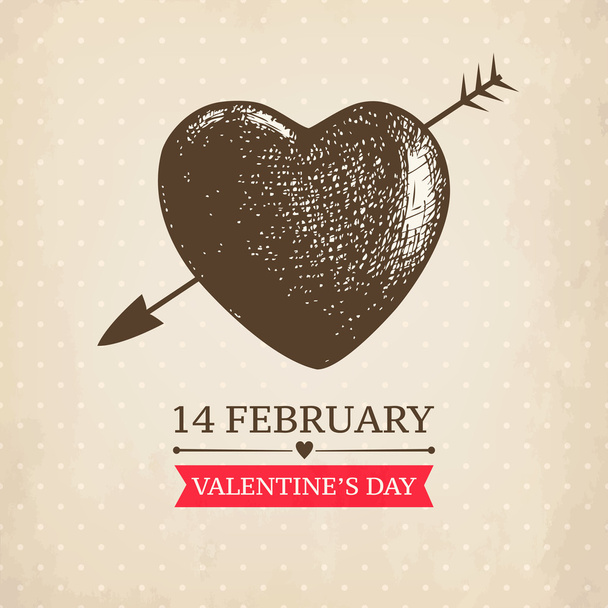 Valentine's day card - Vektor, Bild