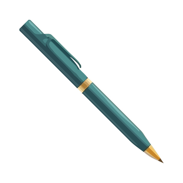 ballpoint pen supply icon isolated - Vector, imagen