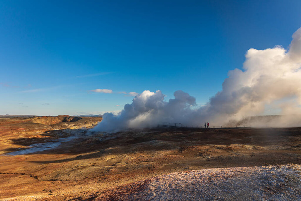 Geothermal industry is very important for the energy of iceland - Foto, imagen