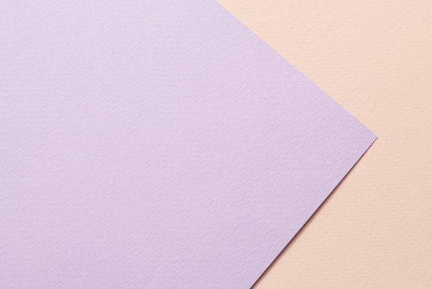 Rough kraft paper background, paper texture beige lilac colors. Mockup with copy space for text - Φωτογραφία, εικόνα
