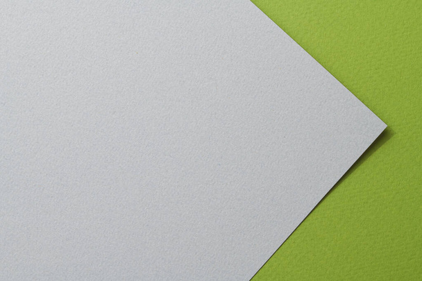 Rough kraft paper background, paper texture green gray colors. Mockup with copy space for text - Foto, immagini