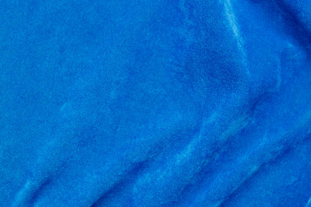blue velvet fabric texture used as background. blue fabric background of soft and smooth textile material. There is space for text.	 - Фото, зображення