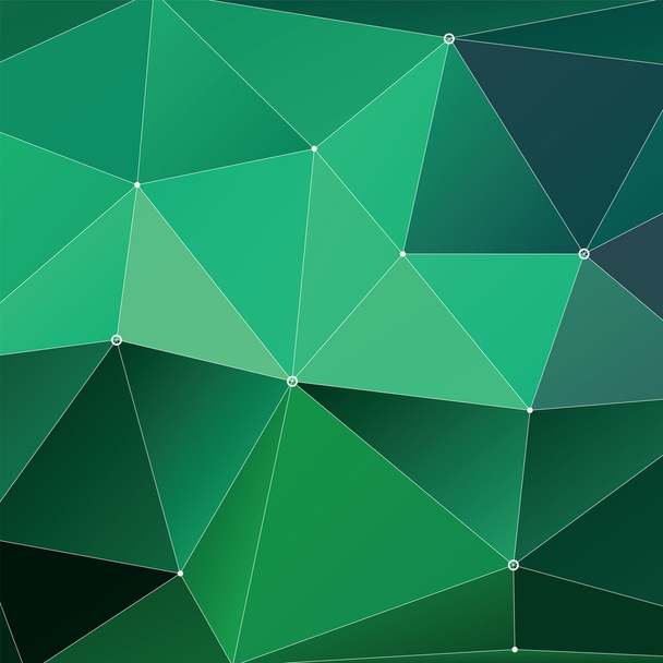 三角形幾何学的抽象のグリーン - ベクター画像