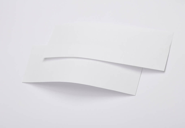Bilhetes de concerto brancos em branco ou maquetes de banners isolados em fundo branco - Foto, Imagem