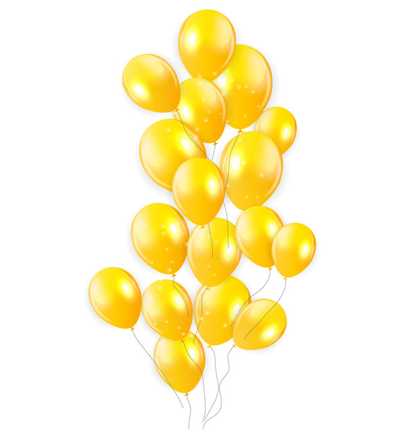 Glossy Balloons Background Vector Illustration - Vector, Image