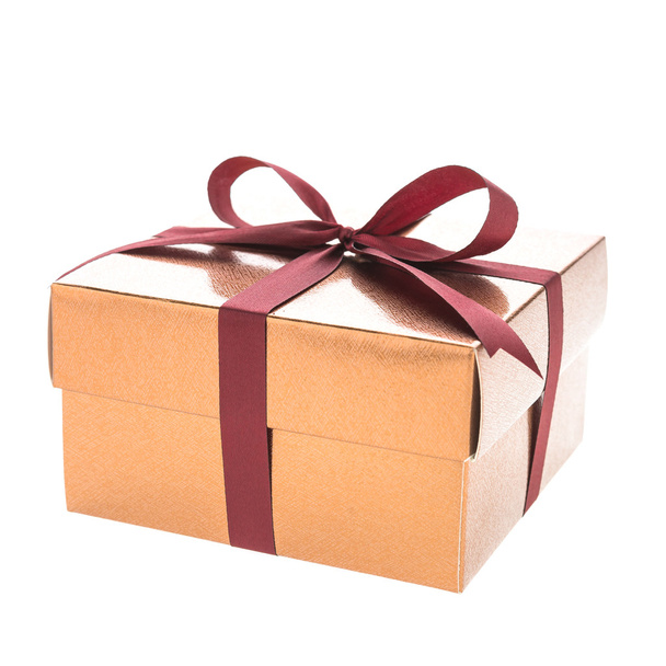 Gold gift box - Photo, Image