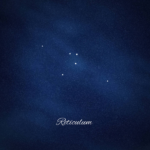 Reticulum constellation, Cluster of stars, Reticle constellation, The Small Net - Valokuva, kuva