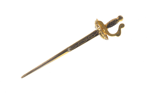 středověký meč epee izolované na bílém pozadí - Fotografie, Obrázek