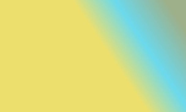デザインシンプルなセージグリーン、シアンと黄色のグラデーションカラーイラストの背景は非常にクールな - 写真・画像