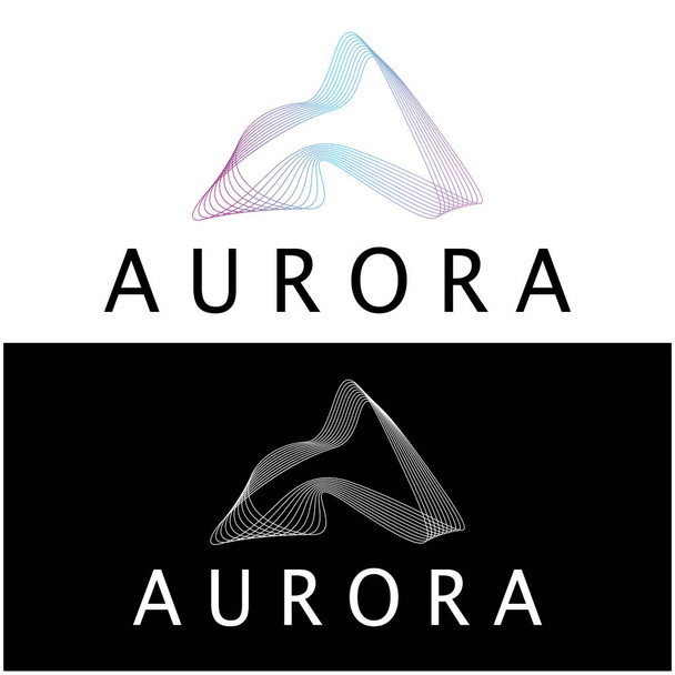 aurora logo design icon illustration vector template - Vector, afbeelding