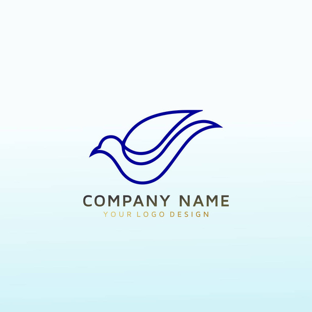 Gelişmiş Peregrine logo tasarımı - Vektör, Görsel