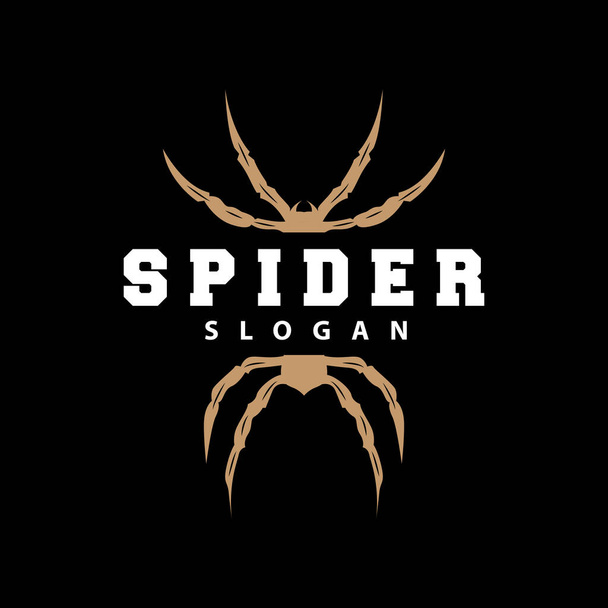 Λογότυπο της αράχνης, διάνυσμα ζώων εντόμων, premium vintage σχέδιο, πρότυπο σύμβολο εικονιδίων - Διάνυσμα, εικόνα