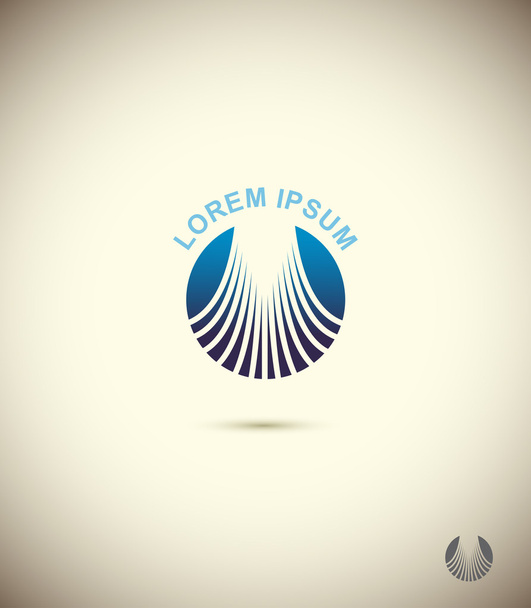 Logo kör. technológia ikonra design a körök - Vektor, kép