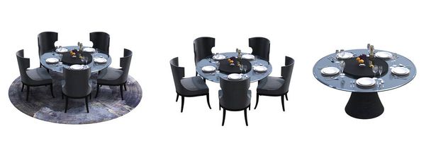 tables basses isolées sur fond blanc, illustration 3D, rendu cg - Photo, image