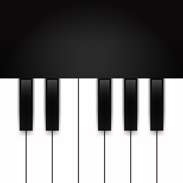 Piano key, vector for background design - Vector, Image