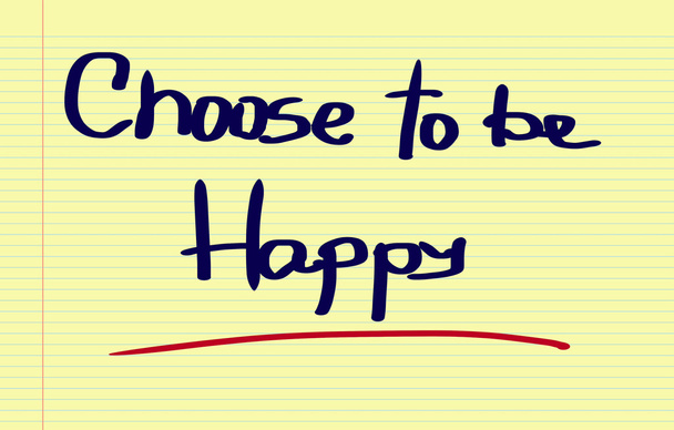 Choose To Be Happy Concept - Фото, зображення