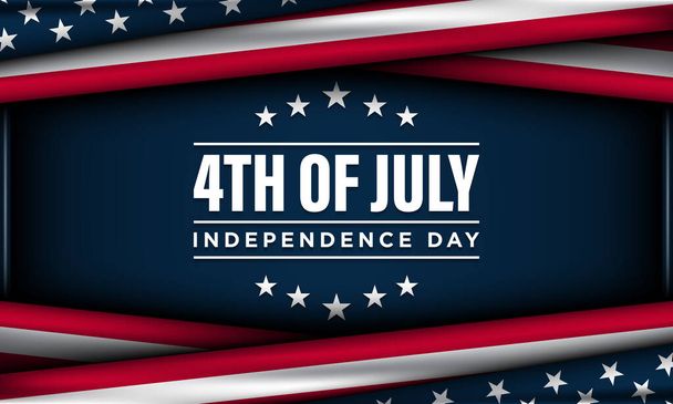 Χαρούμενη 4η Ιουλίου ΗΠΑ Ημέρα Ανεξαρτησίας Σχεδιασμός φόντου. - Διάνυσμα, εικόνα