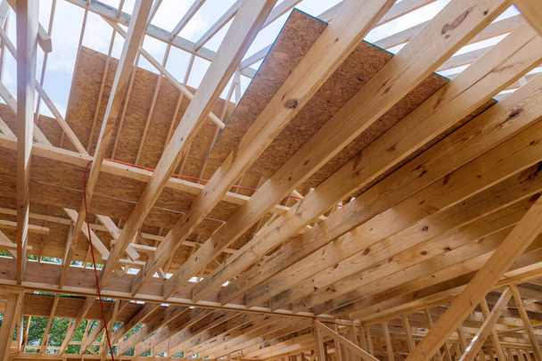 Joists are an essential component framing system, providing support distributing weight of structure - Foto, Imagen