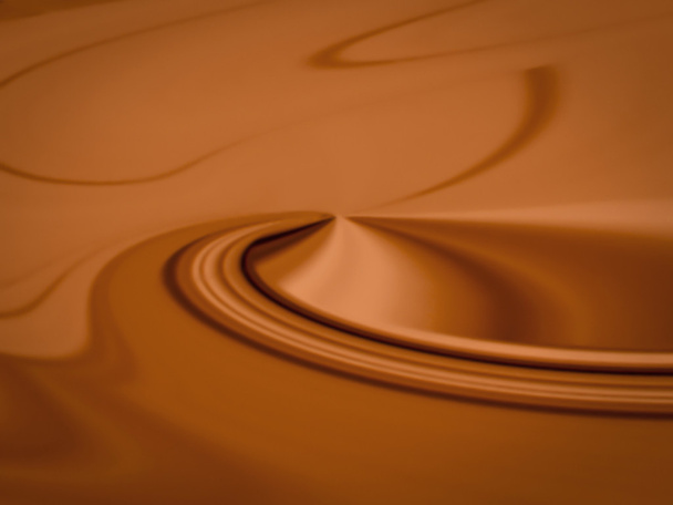 Abstract background with flowing chocolate like appearance - Photo, Image