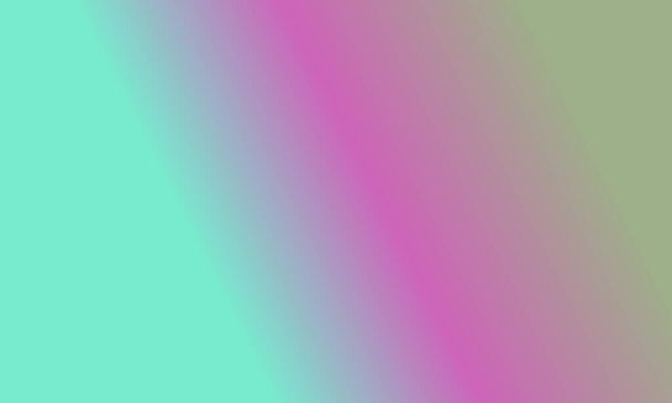 Σχεδιασμός απλό φασκόμηλο πράσινο, κυανό και ροζ κλίση χρώμα εικονογράφηση φόντο πολύ δροσερό - Φωτογραφία, εικόνα
