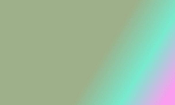 Design egyszerű zsálya zöld, cián és rózsaszín gradiens színes illusztráció háttér nagyon hűvös - Fotó, kép