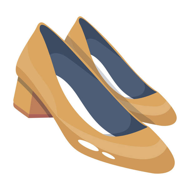 vector illustration of stylish shoes  - Vector, afbeelding