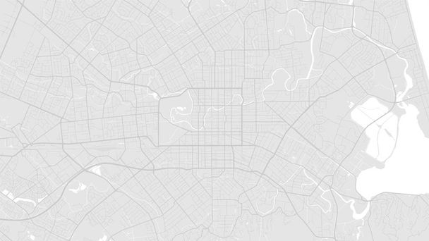 Blanco y gris claro Christchurch mapa de fondo del vector de área de la ciudad, carreteras e ilustración del agua. Proporción de pantalla ancha, hoja de ruta digital de diseño plano. - Vector, Imagen