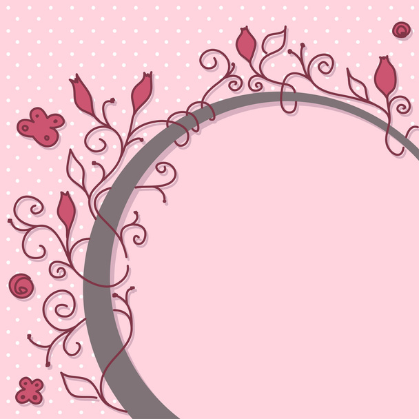 Cute girly frame - Vector, Image