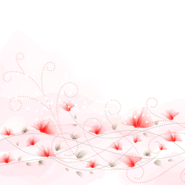 Romantic Flower Background - Vetor, Imagem