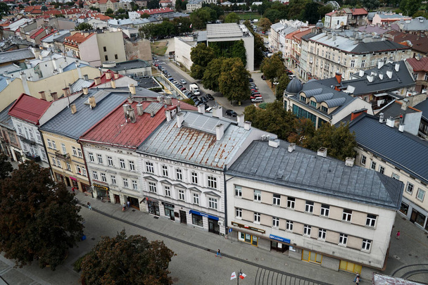 View of Przemysl from the observation deck of the instrument museum. Poland.   - Zdjęcie, obraz