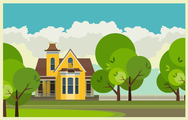 country house - Vector, Image