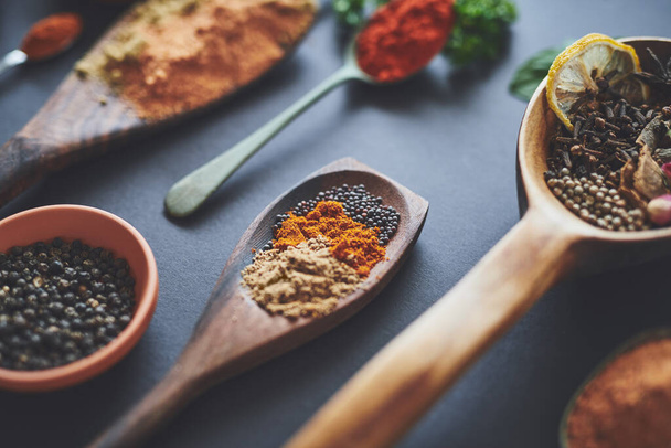 Add a little flavour to your meals. an assortment of spices - Foto, immagini