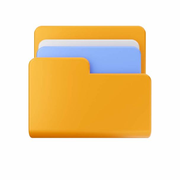 folder icon on white background  - Фото, зображення