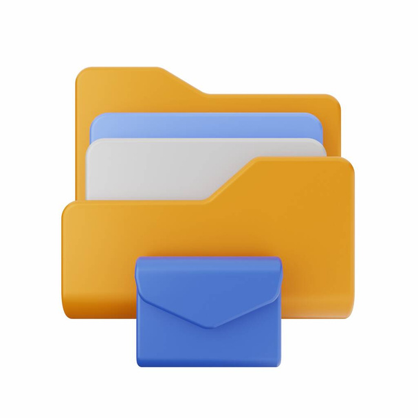 folder icon, isometric 3 d style  - Photo, Image